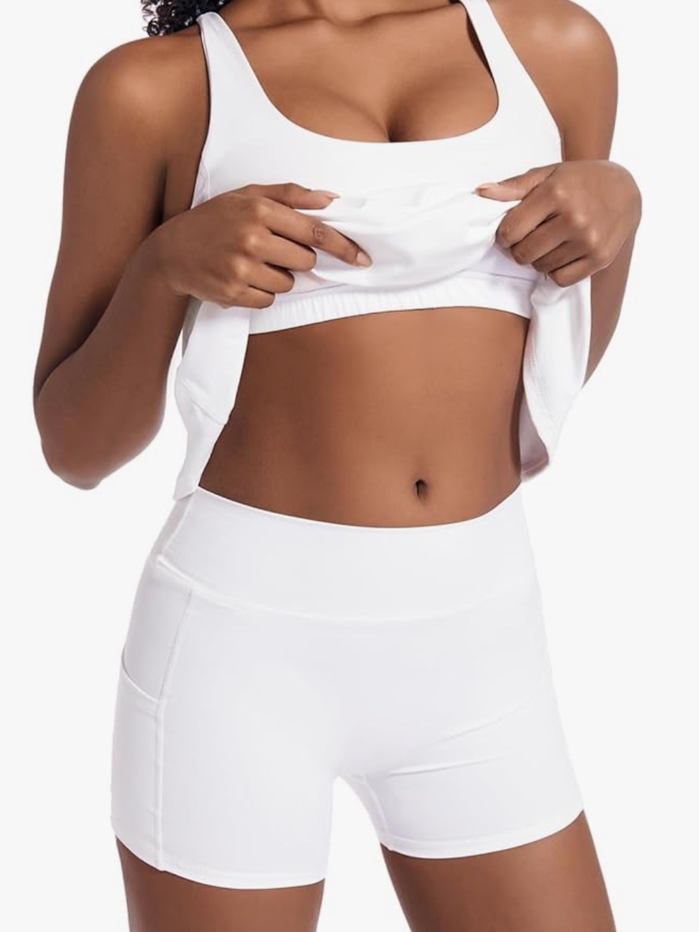 Amazon White Racerback Tank Dress - Picture 2 of 3